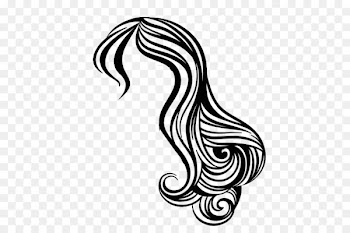 Hairstyle Beauty Parlour Illustration - Vector long hair, curly hair, ladies hair 