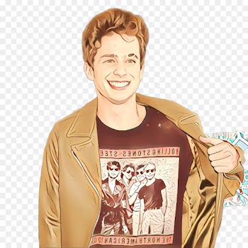 hairstyle forehead jacket leather t-shirt