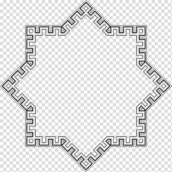 Halal Islamic geometric patterns Islamic architecture, geometric frame transparent background PNG clipart
