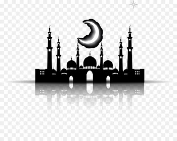 Halal Mosque Islamic architecture Silhouette - Black Islamic Church 