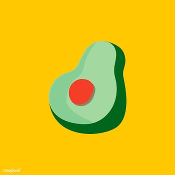 Half an avocado healthy ingredient vector | Free stock vector - 516554