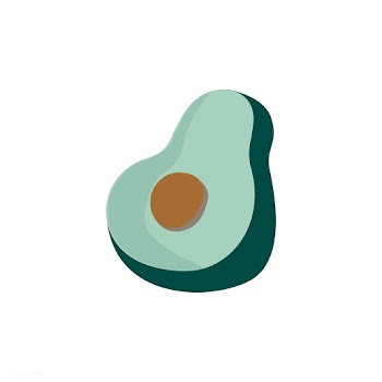 Half an avocado healthy ingredient vector | Free stock vector - 516603