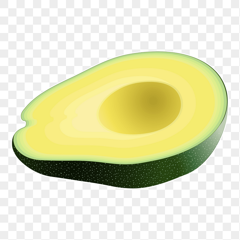 Half avocado png sticker illustration, | Free PNG - rawpixel