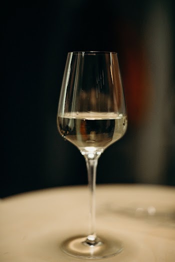 Half Filled Wine Glass