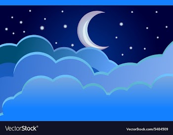 Half moon background vector image