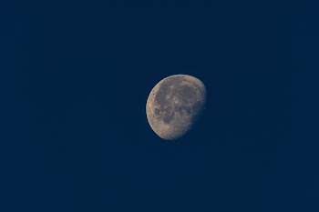 Half Moon With Black Background