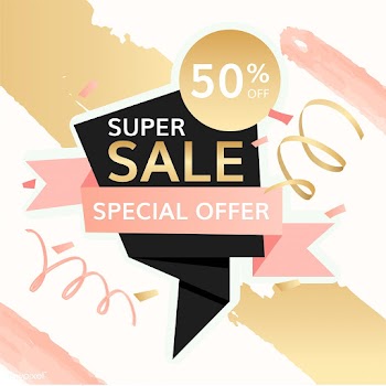 Half price sale sign | Free stock vector - 584561