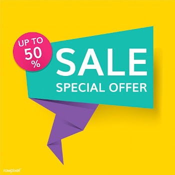Half price sale sign | Free stock vector - 584564