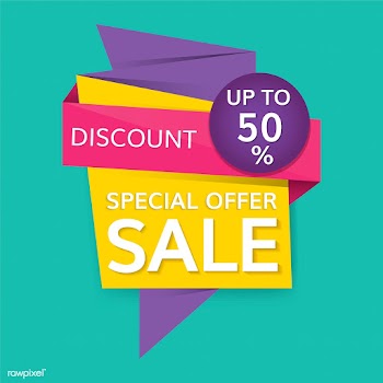 Half price sale sign | Free stock vector - 584566