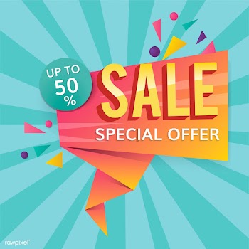 Half price sale sign | Free stock vector - 584567