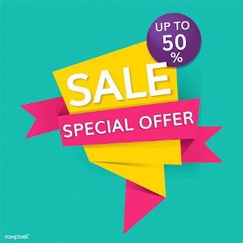 Half price sale sign | Free stock vector - 584579