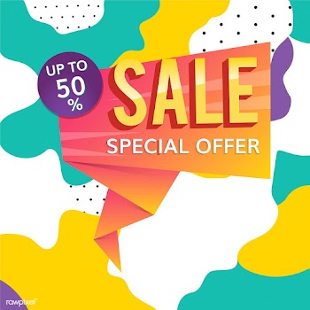 Half price sale sign | Free stock vector - 584588