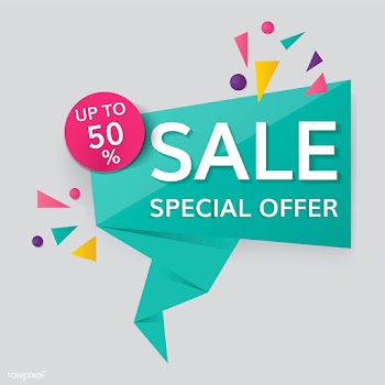 Half price sale sign | Free stock vector - 584603