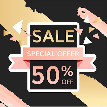Half price sale sign | Free stock vector - 584617