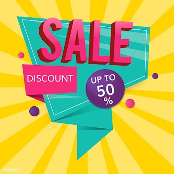 Half price sale sign | Free stock vector - 584618