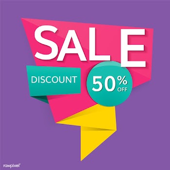 Half price sale sign | Free stock vector - 584622