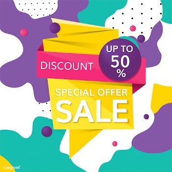 Half price sale sign | Free stock vector - 584634