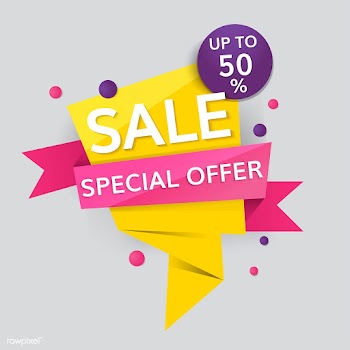 Half price sale sign | Free stock vector - 584635