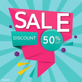 Half price sale sign | Free stock vector - 584636