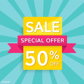 Half price sale sign | Free stock vector - 584638