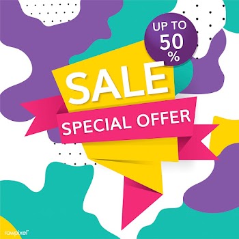 Half price sale sign | Free stock vector - 584648