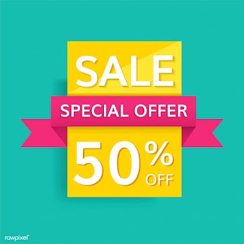 Half price sale sign | Free stock vector - 584650