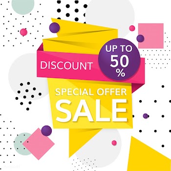 Half price sale sign | Free stock vector - 584653