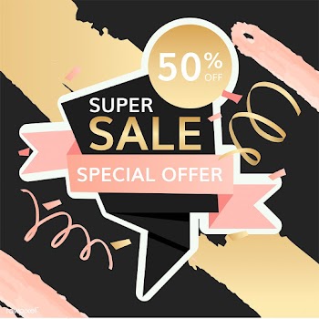Half price sale sign | Free stock vector - 584660