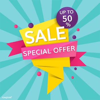 Half price sale sign | Free stock vector - 584661