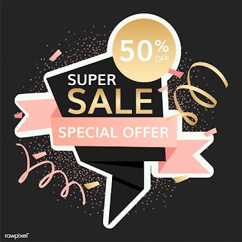 Half price sale sign | Free stock vector - 584662