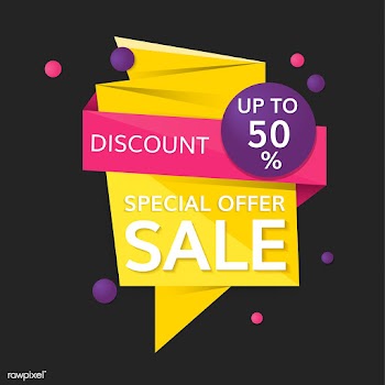 Half price sale sign | Free stock vector - 584676