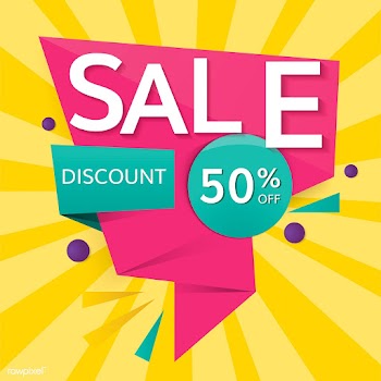 Half price sale sign | Free stock vector - 584678