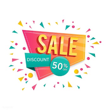 Half price sale sign | Free stock vector - 584698