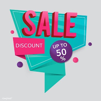 Half price sale sign | Free stock vector - 584709