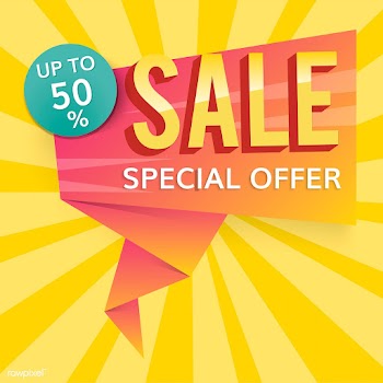 Half price sale sign | Free stock vector - 584713