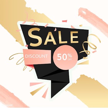 Half price sale sign | Free stock vector - 584725