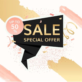 Half price sale sign | Free stock vector - 584726