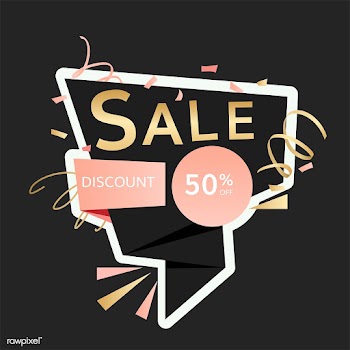 Half price sale sign | Free stock vector - 584727