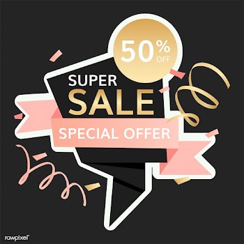 Half price sale sign | Free stock vector - 584728