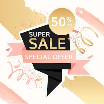 Half price sale sign | Free stock vector - 584734