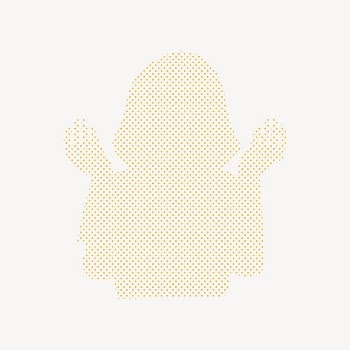 Half-tone woman silhouette collage element | Free Vector - rawpixel