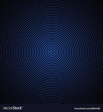 Halftone abstract circular dot pattern background vector image