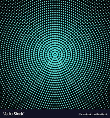 Halftone abstract round dot pattern background vector image