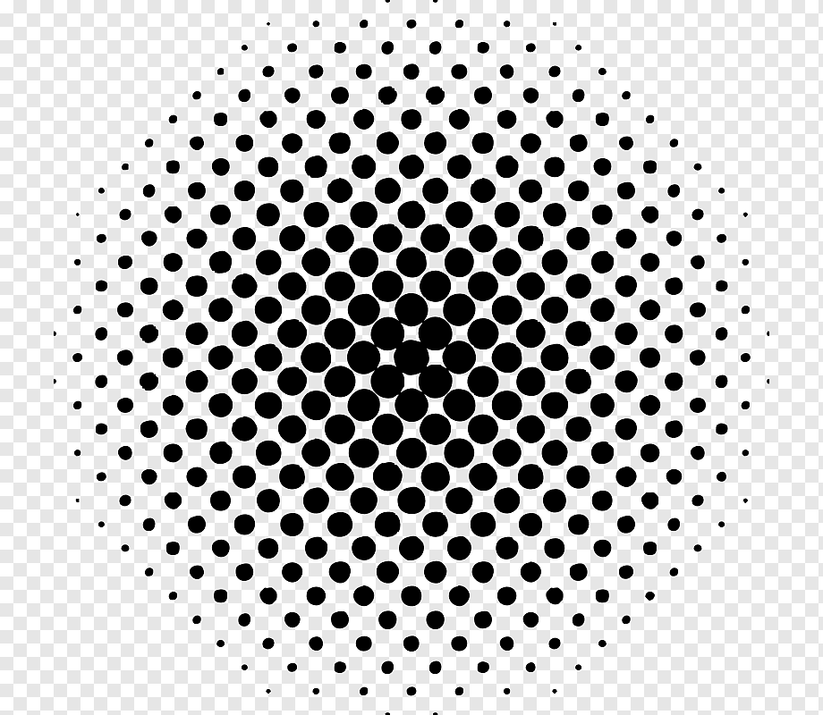 Halftone Circle, dot, symmetry, monochrome, color png