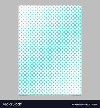 Halftone circle pattern background brochure vector image