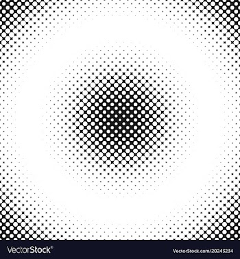 Halftone circle pattern background design vector image
