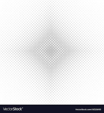 Halftone circle pattern background vector image