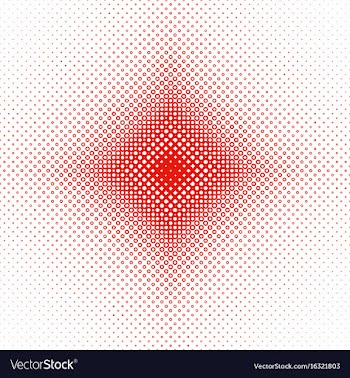 Halftone circle pattern background vector image