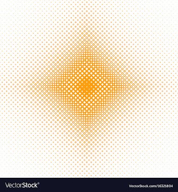 Halftone circle pattern background vector image