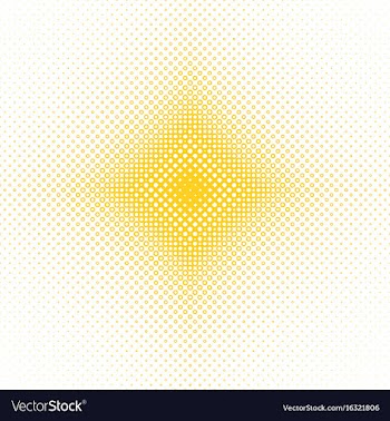 Halftone circle pattern background vector image